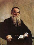 Ilya Repin Portrait of Leo Tolstoy oil painting artist
